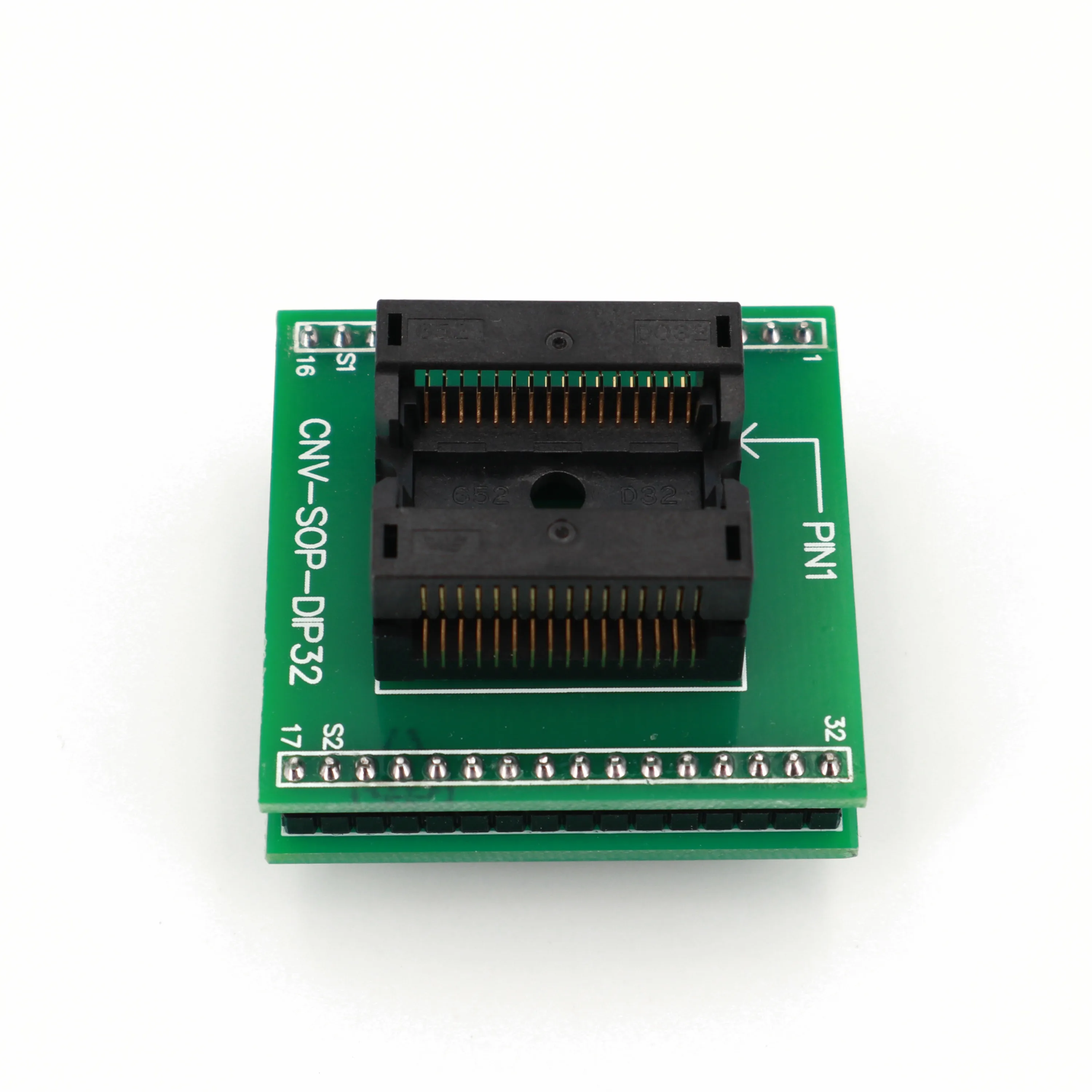 SOP32/SOIC32 TO DIP32 (A) Pitch 1.27mm Chip Programmer Adapter IC Test Socket