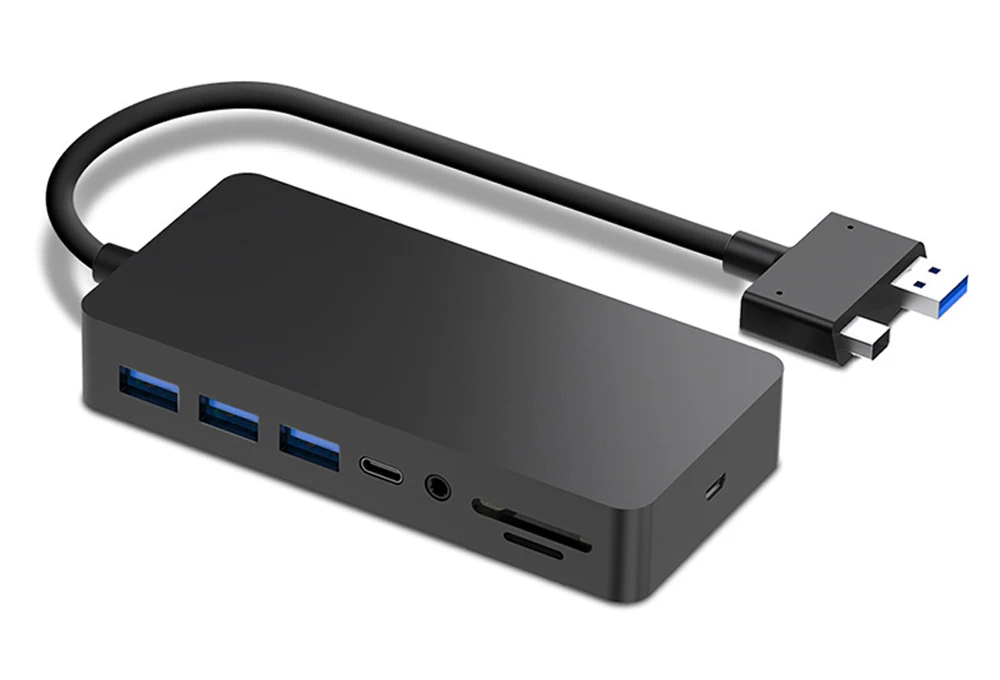 11 in 1 USB 3,0 Mini DP bis 4k HD/DP/VGA 3,5 Audio Gigabit Ethernet SD/TF Kartenleser Hub für Microsoft Surface Pro 4 5 6 – Detail 2