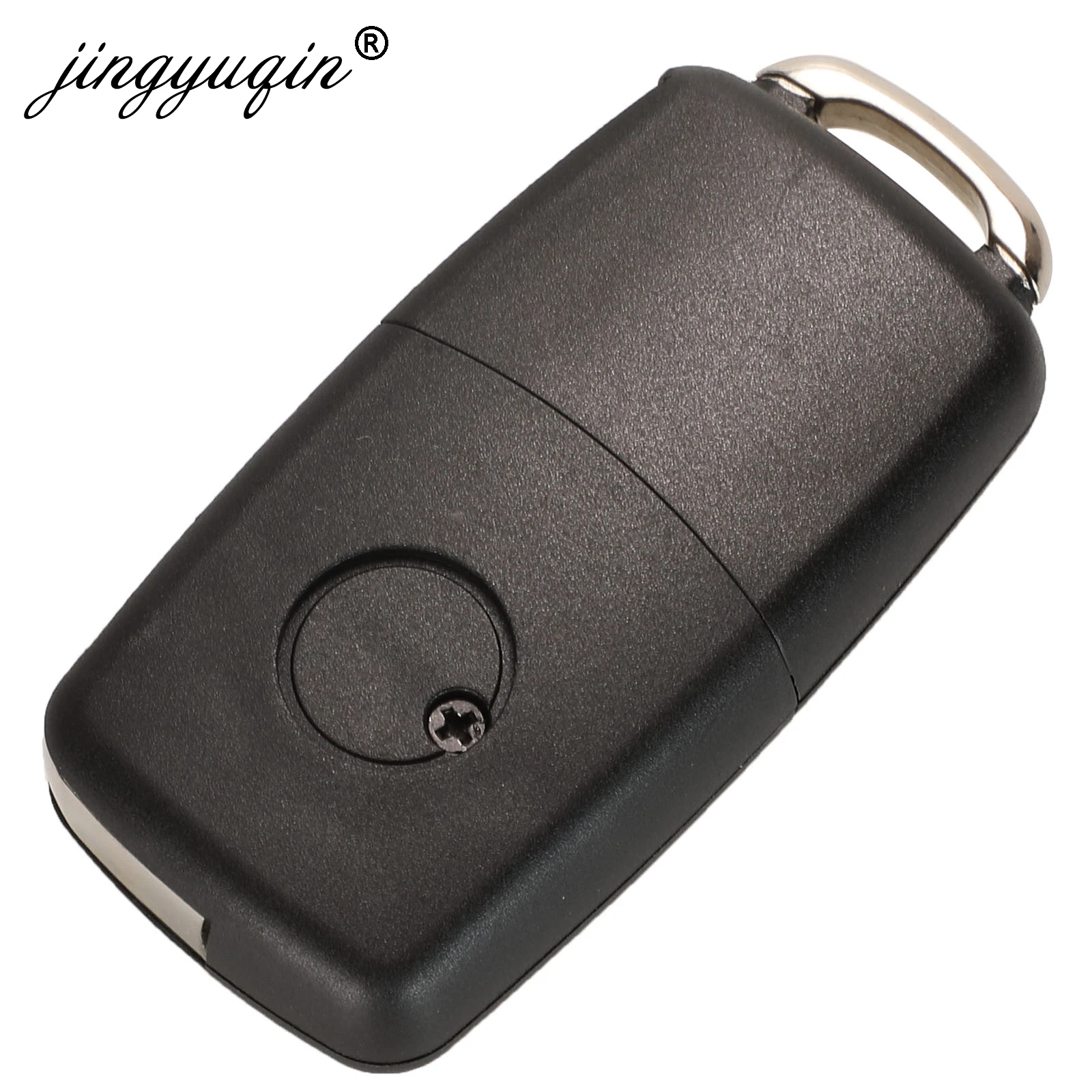 Jingyuqin Uncut Blade 2/3/4 BTN pieghevole Flip Remote Key Fob Case Shell per VW Golf Passat Polo Jetta Touran Bora Sharan