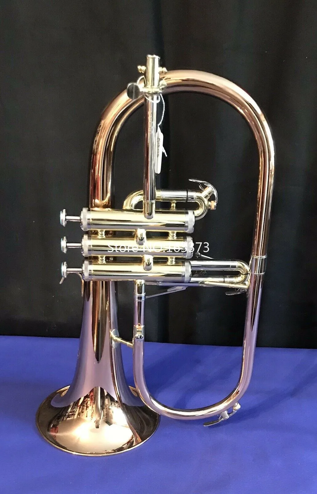 

New Arrival Bb Flugelhorn Red Brass Bell High Quality Musical Instruments Professional with Case Mouthpiece Free Shipping