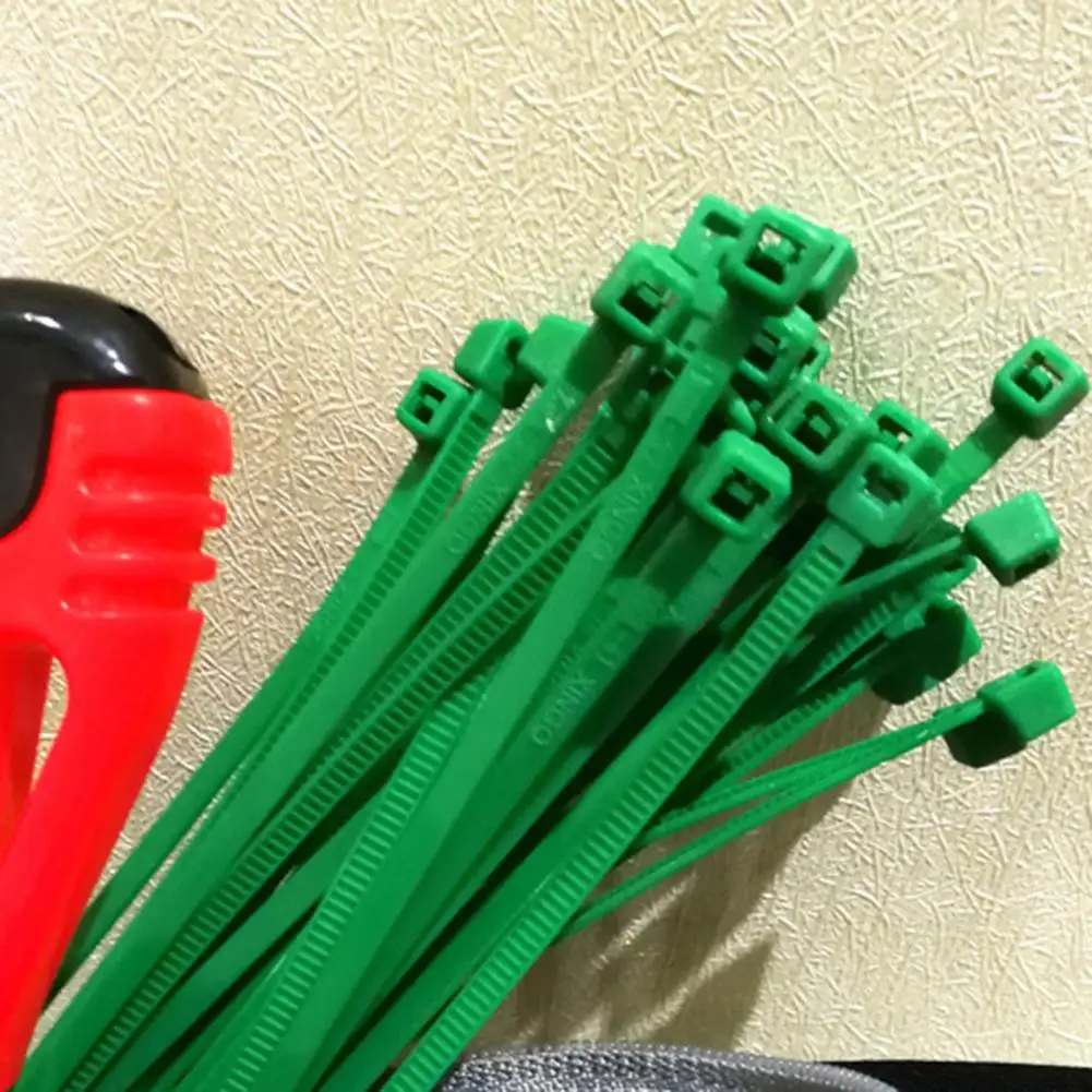 Juego de cables de flores de jardín de plástico con autosujeción ajustable, lazos giratorios, para plantas, 50 Uds.