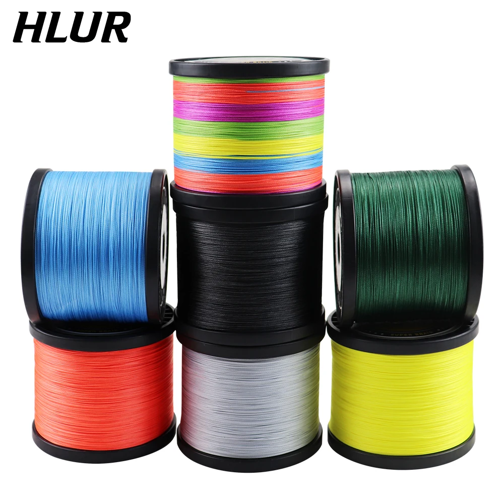 HLUR 8 Braided Braid Fishing Line 500M Multifilament Fishing Wire Carp Fishing 20 30 40 50 60 72 88LB