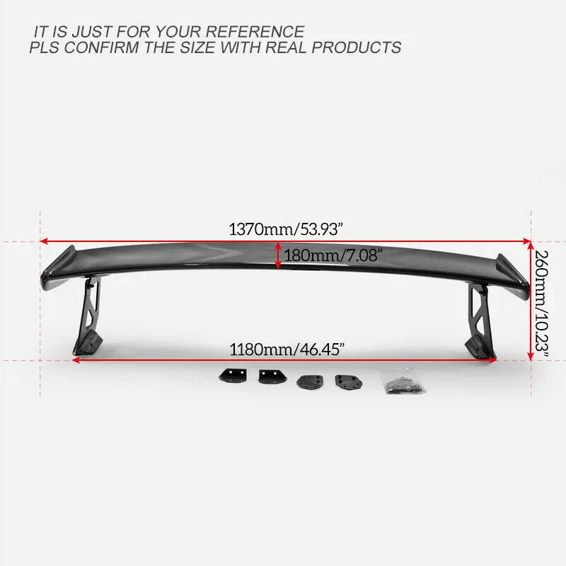 For Honda 15-17 Civic Typ-R FK2 5door Hatchback Muge-style Carbon Fiber Rear Trunk GT Spoiler Wings Trim Bodykits