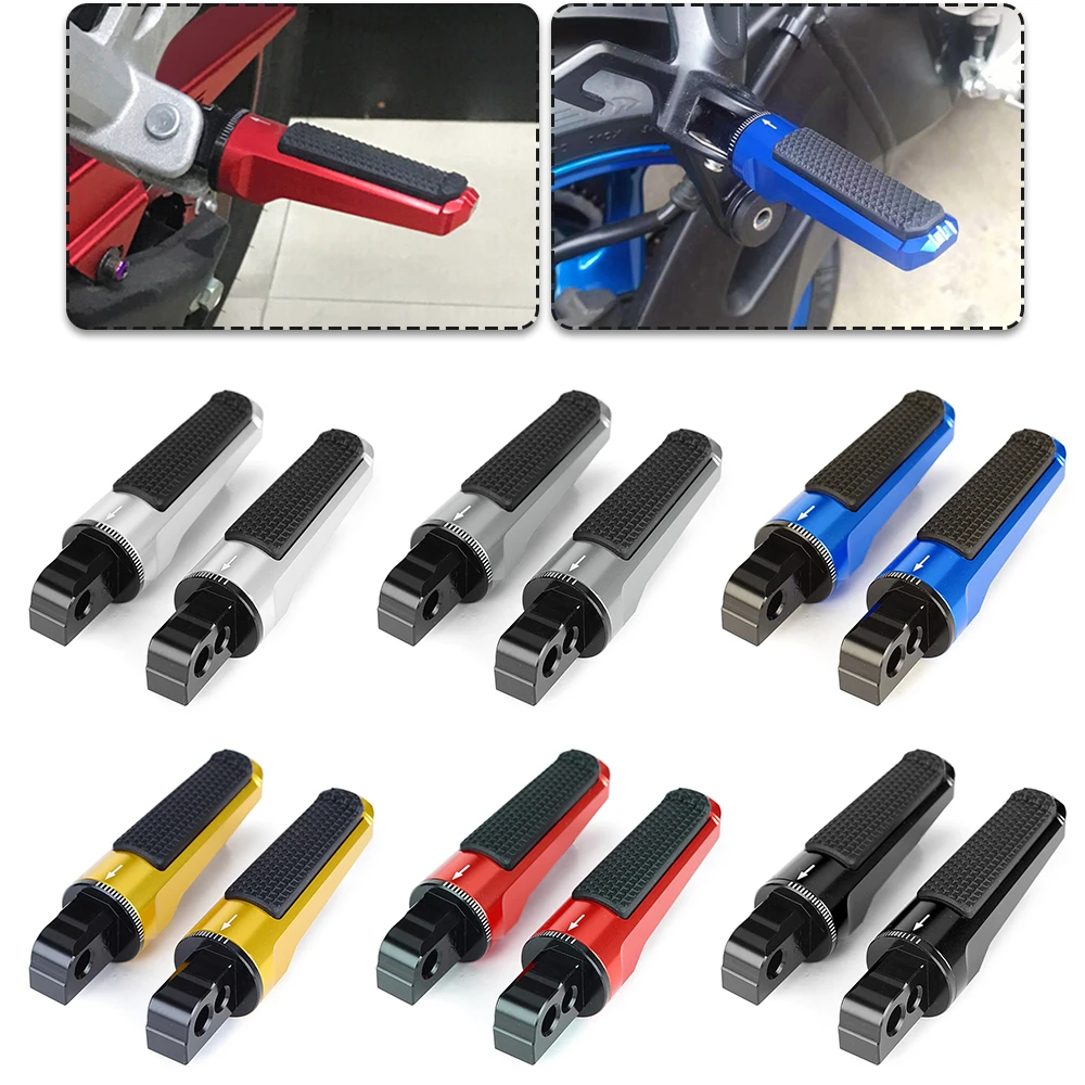 For Suzuki GSR600 GSXR600 GSXR750 GSXR1000 B-king SFV650 SV650 Gladius SV650X CNC Rear Foot Pegs Rests Passenger Footrests