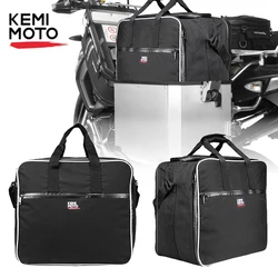 KEMiMOTO-Bolsas de equipaje para motocicletas, bolso interior para moto modelos BMW R 1200 GS Adventure, refrigerado por agua, color negro, del 2013 al 2017