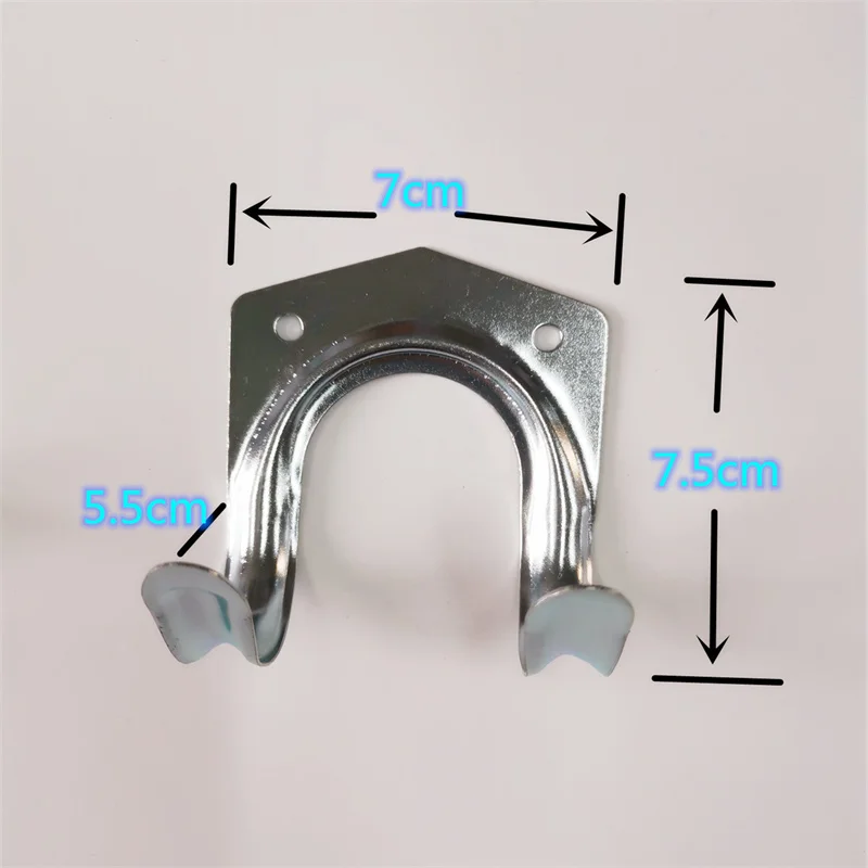 5/10 Pcs Silver Metal Tool Storage Wall Hook Double Hanger Holder Hanging Hooks Garden Kitchen Garage Housekeeper Clothes Rack