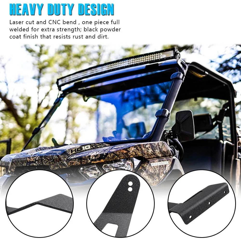 52” Curved Lights Mount Bracket Off-road Roof Windshield Led Bar Lights Mounting Brackets For Jeep Cherokee XJ 1984-2001