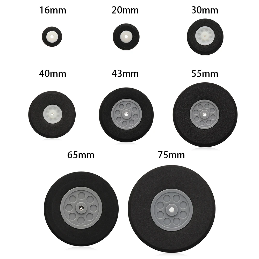 Tail Wheel Rubber PU Plastic Hub 1\