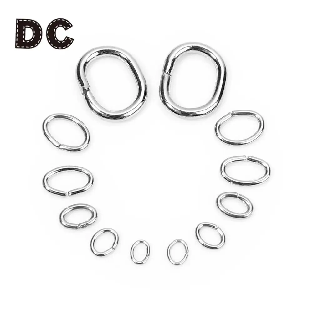 

100pcs/lot 4-13.5mm Stainless Steel Single Loops Open Jump Rings Tone Rings Connectors for DIY Necklace Bracelet Jewelry Finding