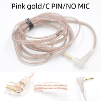 New KZ ZST ZSN ZS10 pro ZS3 ZS6 AS16 AS12 ZSN Pro Headphones With Micrphone cable 2PIN pin upgrade cable Earphone wire with mic