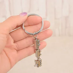 Creative Metal Russia Train Model Keychains for Men Women Car Bag Pendant Charm Accessories Key Ring Party Small Jewelry Gift