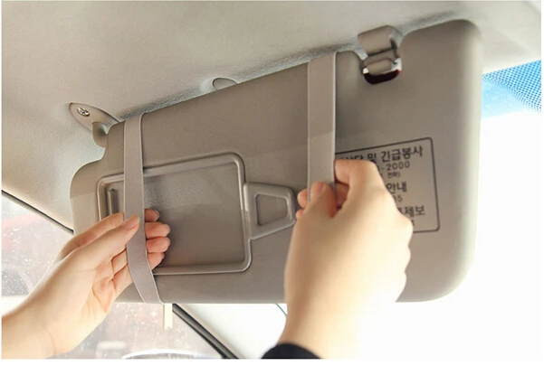 Universal Car Sun Visor Organizer Multi-Pocket CD/Card Holder Hanging Storage Pouch for Car Accessories