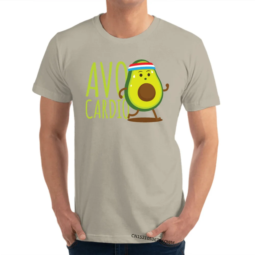Hipster T-shirts Avo Cardio Fitness Avocado Family Printed On Cotton O Neck Man Tops Tees Normal T Shirt  Wholesale image 2
