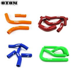 OTOM Motorcycle Silicone Radiator Coolant Hose Silicone Hose Kit For HONDA CRF KTM SXF HUSQVARNA FE FX YAMAHA YZF KAWASAKI KXF