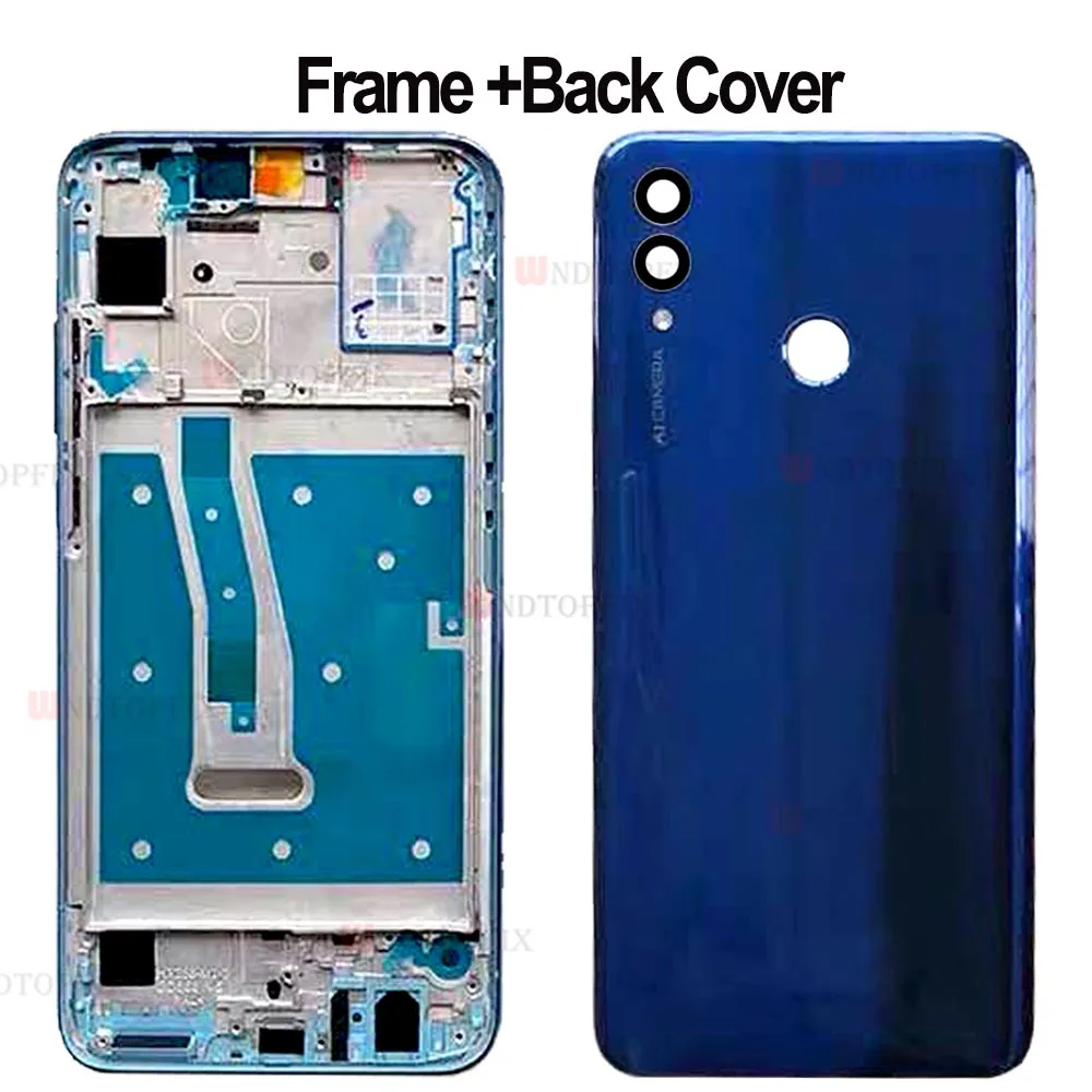 For Huawei Honor 10 lite Housing Middle Front Bezel Frame Plate Replacement Spare Parts For Honor 10 Lite Back Battery Cover