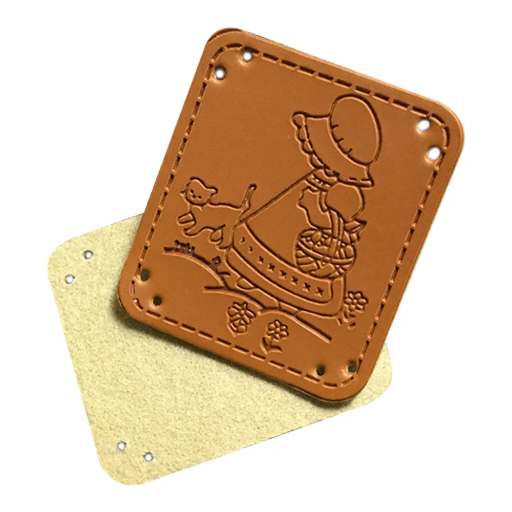 Free Lift Style Hand Made Leather Tags For Natural Life Sewing Label With Cat Custom Diy Leather Craft Accessories For Clothing