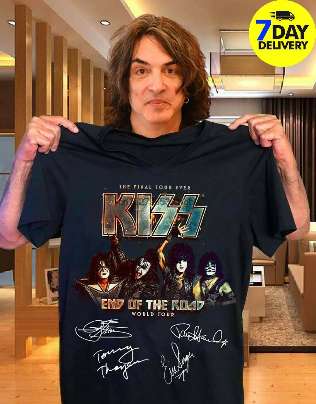 Kiss Band R0Ck End Of The Road World Tour T Shirt Size S To 3Xl