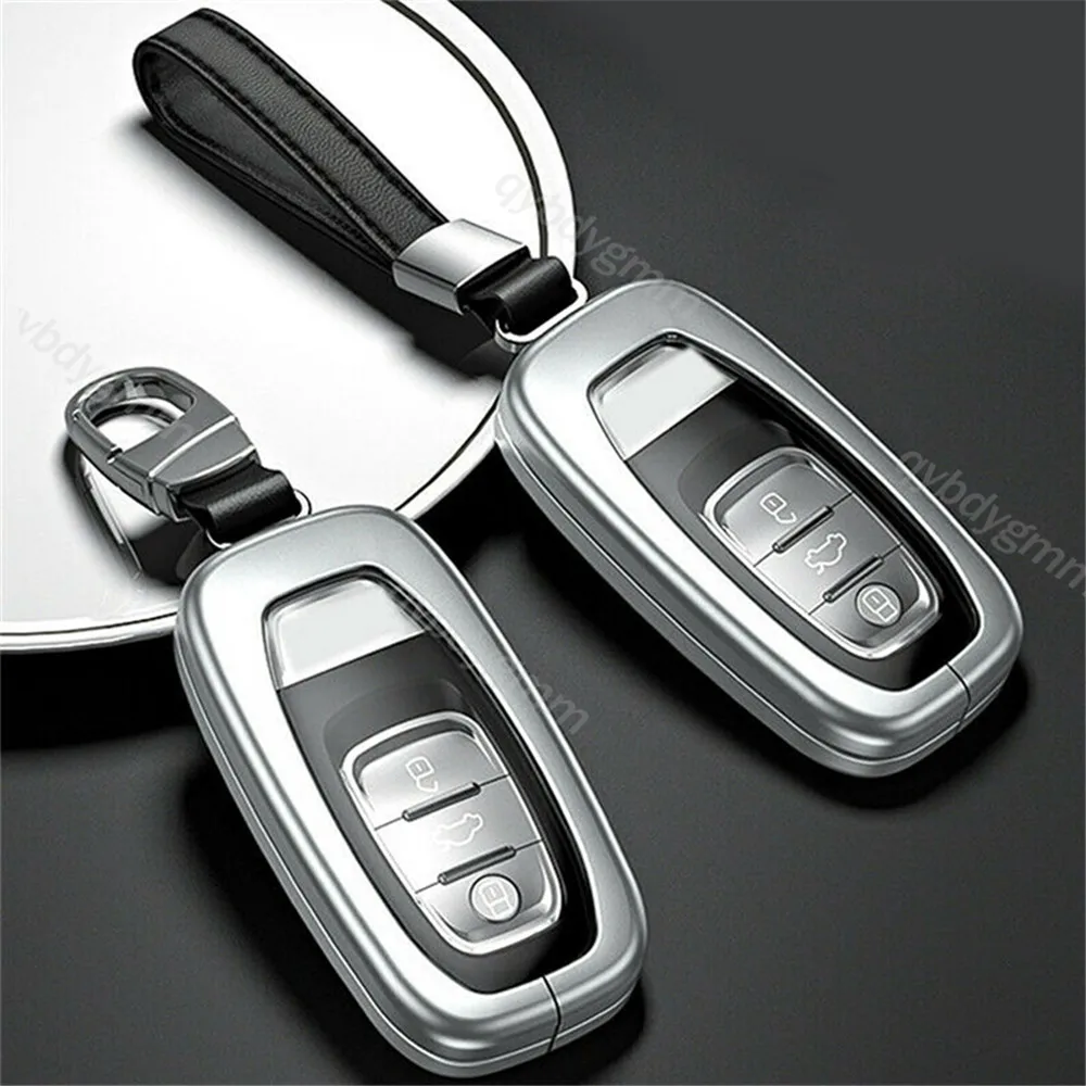 

Aluminum Alloy Car Key Case Cover Fob Protector Shell For Audi A1 A3 A4 A5 A6 A7 A8 Q3 Q5 Q7 S4 S5 S6 S7 S8 R8 TT Accessories