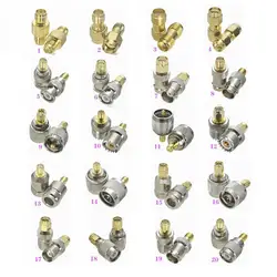1Pcs SMA to SMA / RP-SMA / BNC / UHF PL259 SO239 / N / TNC Male plug & Female jack RF Coaxial Adapter connector Test Converter