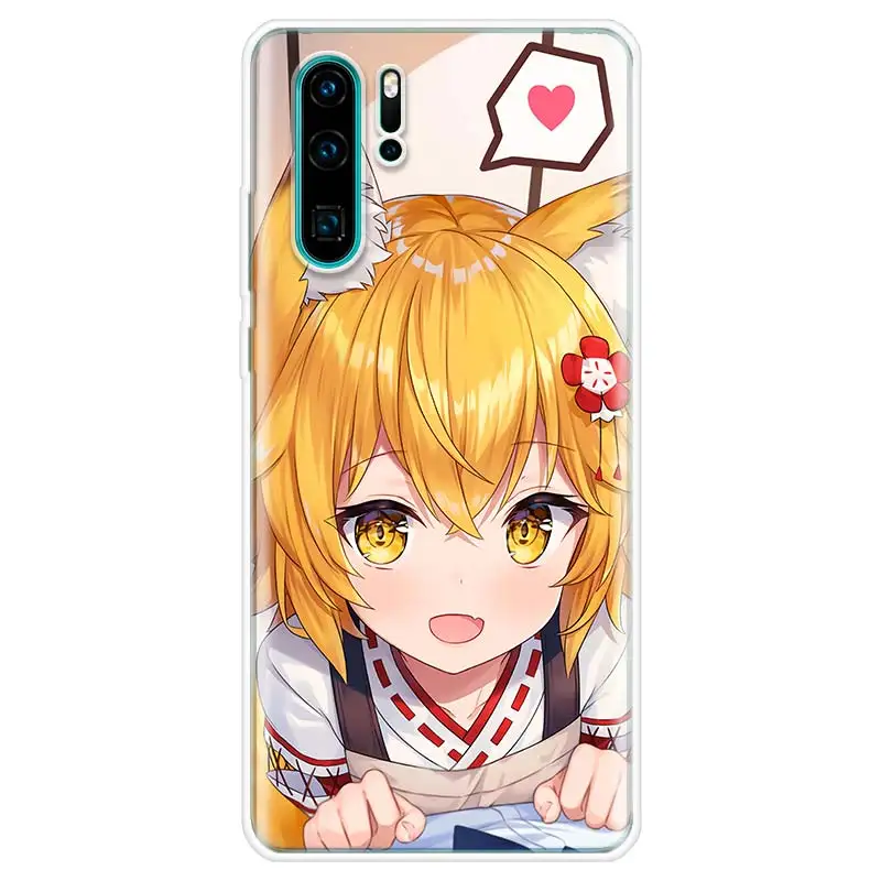 Anime the helpful fox senko san Phone Case For Huawei Honor 10 Lite 9 20 Y5 Y6 Y7 Y9S P Smart Z 8S 8X 9X 8A Pro 7X 7A 10i Cover