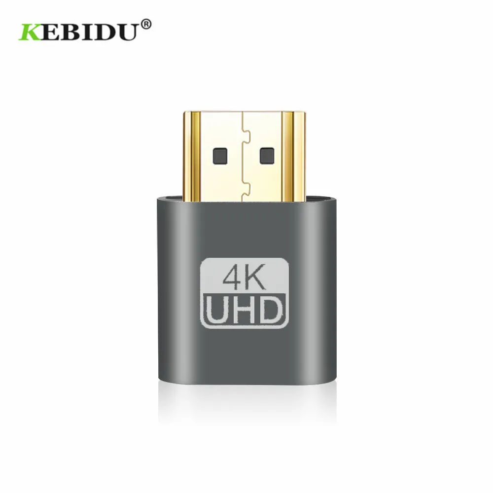 

4K VGA Virtual Displayeat Dummy Plug Display Emulator Connector VGA Virtual Emulator Adapter HDMI-compatible DDC Edid For Video