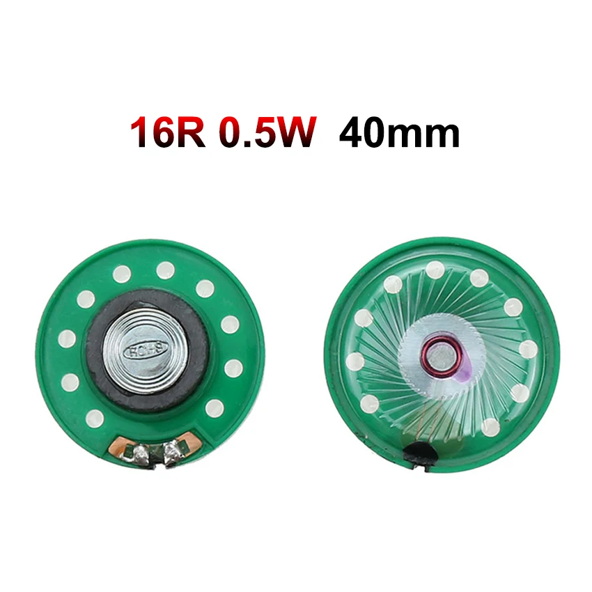 JCD 2PCS 8 Ohm 0,25 W 0,5 W 16/32Ohm Horn Lautsprecher 8R 16R 32R 20mm 21mm 23mm 27mm 29mm 36mm 40mm Durchmesser Lautsprecher