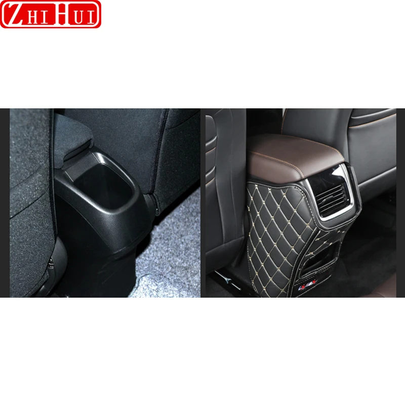 Car Leather Anti Kick Mat Pad Car Anti-kick Protector Mats Seat Back Protector For Changan CS35 Plus 2020-2022 Accessories