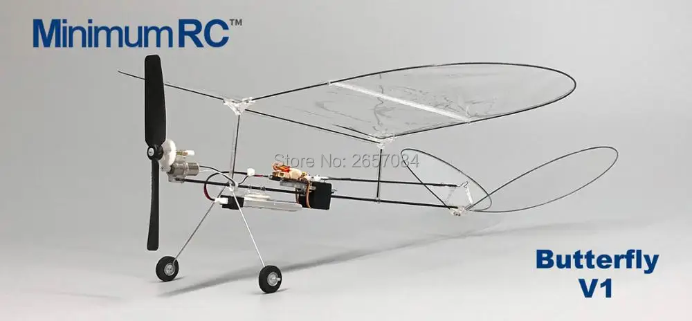 MininimumRC Plane Butterfly V1 Ultralight thin film fixed wing indoor fixed wing three-way model aircraft