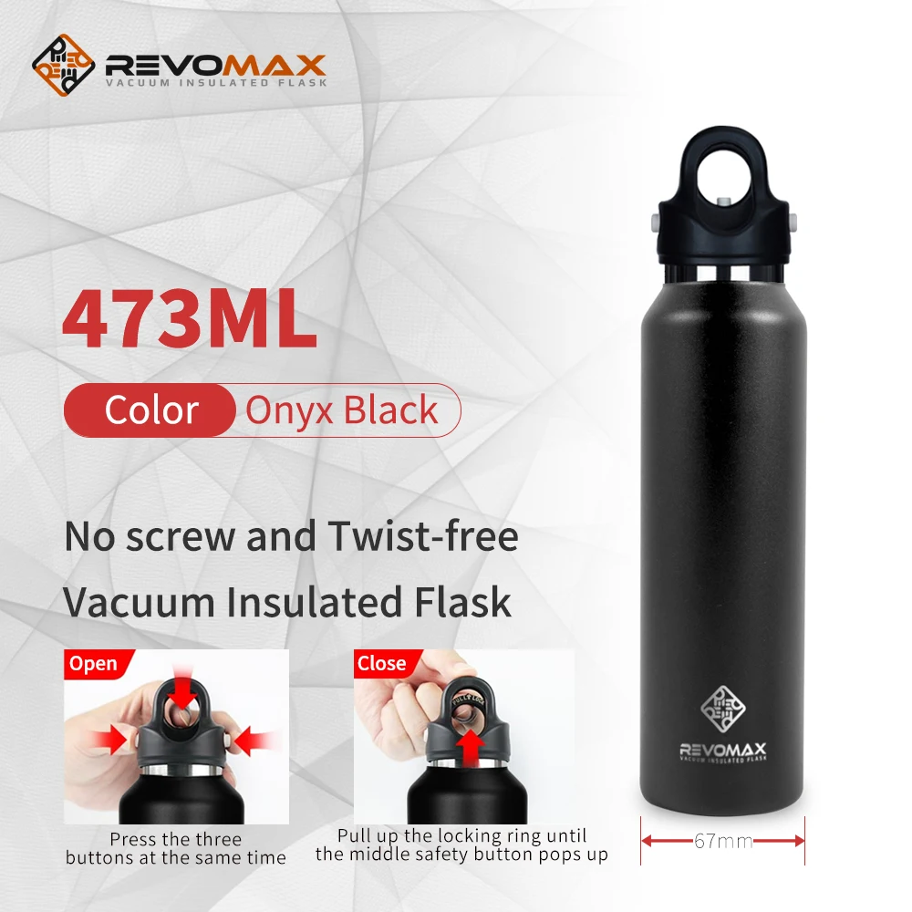 RevoMax Large Capacity Stainless Steel Thermos Portable Vacuum