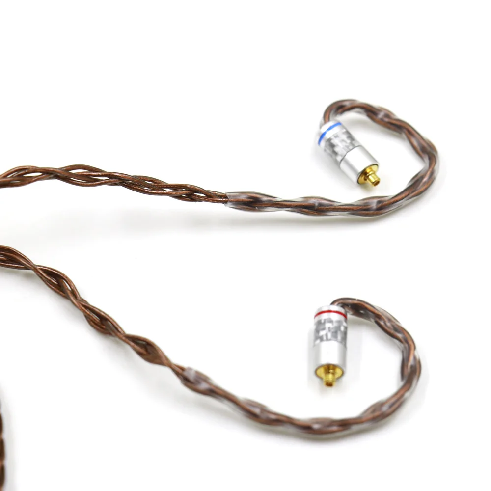 Thouliess alta fidelidade 3.5/2.5/4.4mm equilibrado UP-OCC único conector de cristal cobre mmcx fone de ouvido cabo atualização