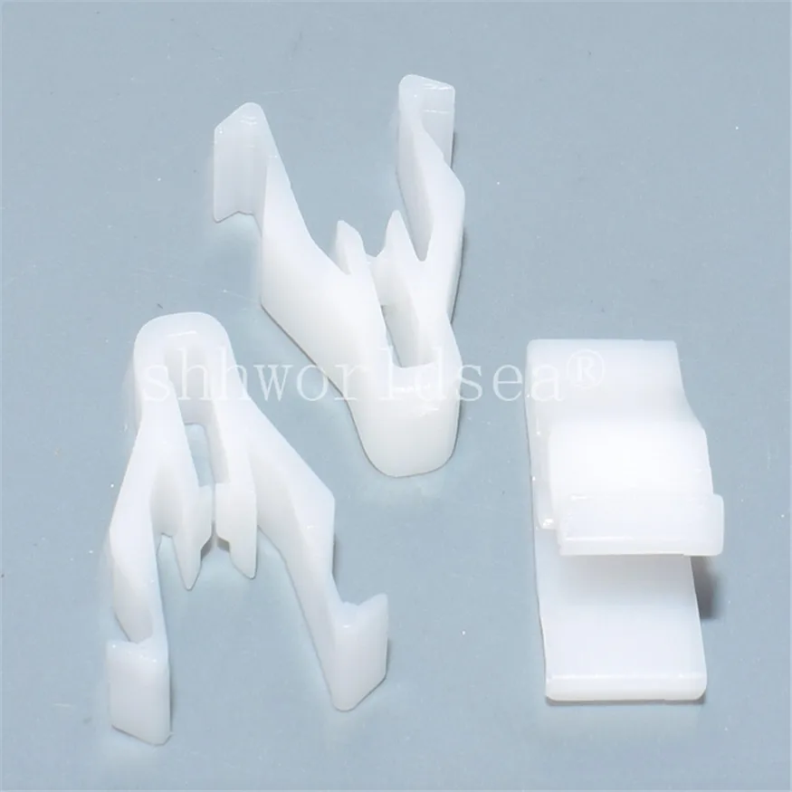 Shhworldsea Car White Plastic Instrument Panel Dashboard Retainer Rivet Moulding Clip 6mm Hole Car Accessories