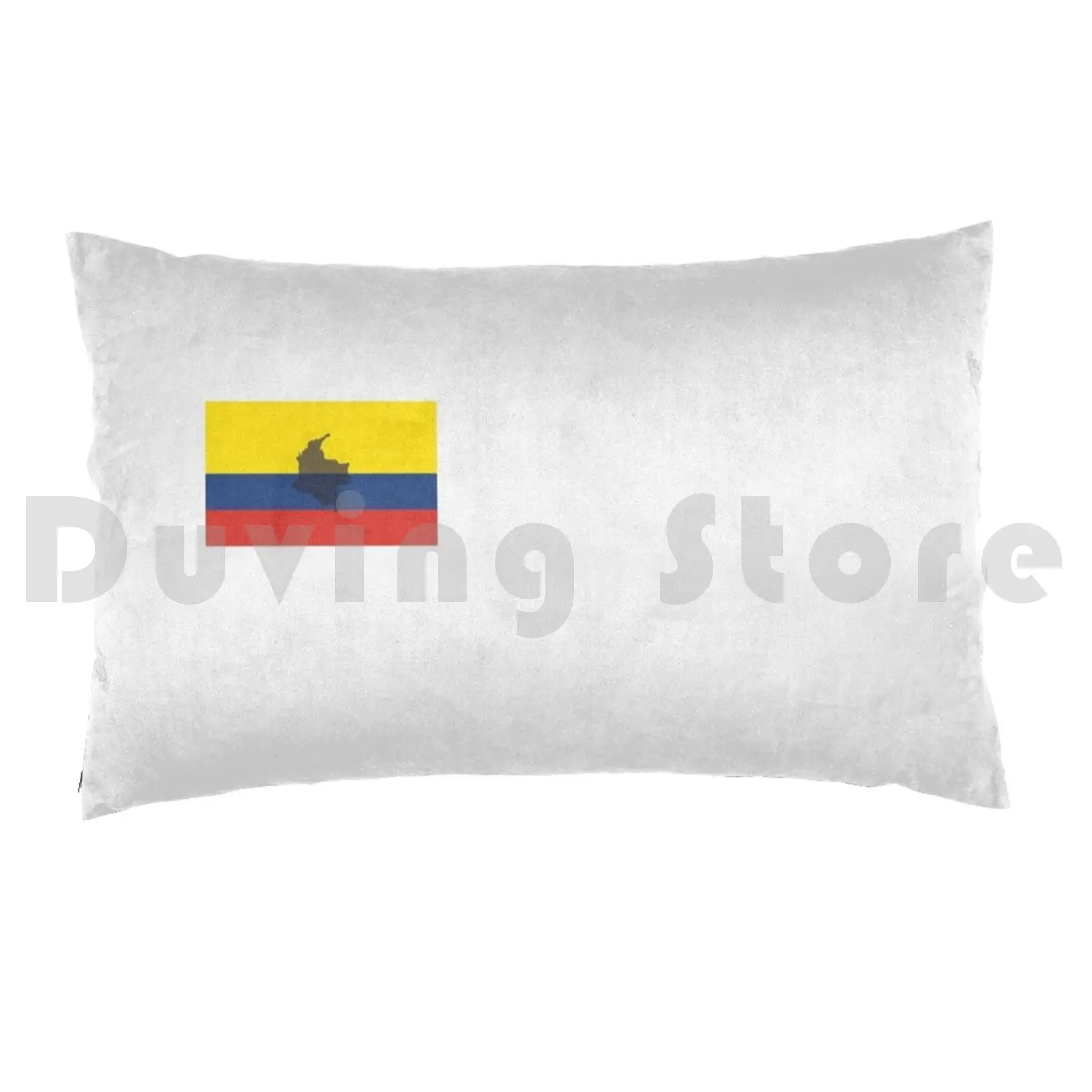 Colombia Map Inside Flag Pillow Case Printed 50x75 Protective Protective Quarantine Nurse Respiratory