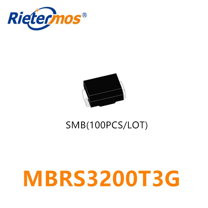 

100 шт. MBRS3200T3G MBRS3200 SMB DO214AA оригинал