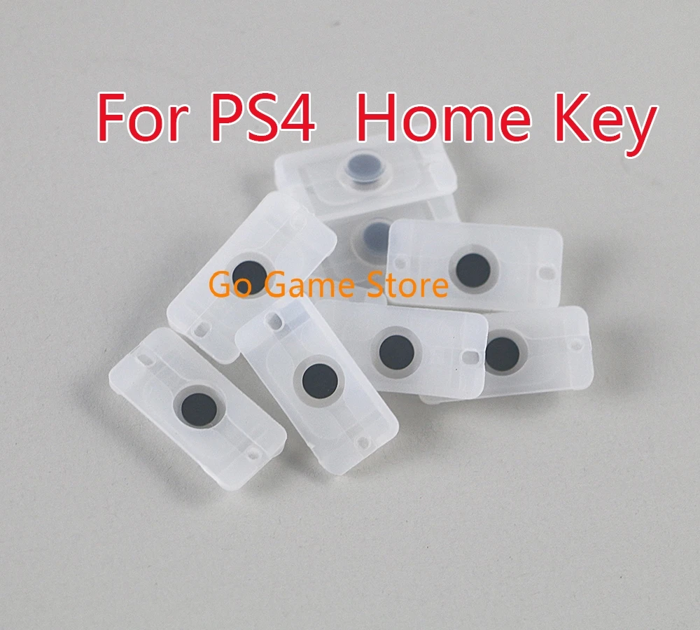 100pcs/lot for PS4 PlayStation JDS-001 010 Soft Rubber home key Silicone Conductive Adhesive Button Pad keypad