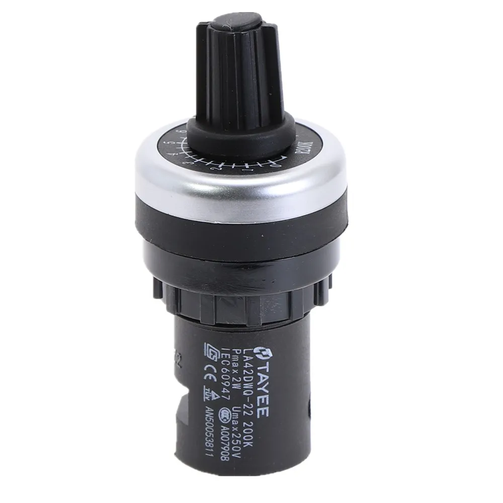 LA42DWQ-22 22Mm 1K 2K 5K 10K 200K 100K 50K 20K Ohm frequentieregelaar Potentiometer Vsd Pot Weerstand Schakelaar