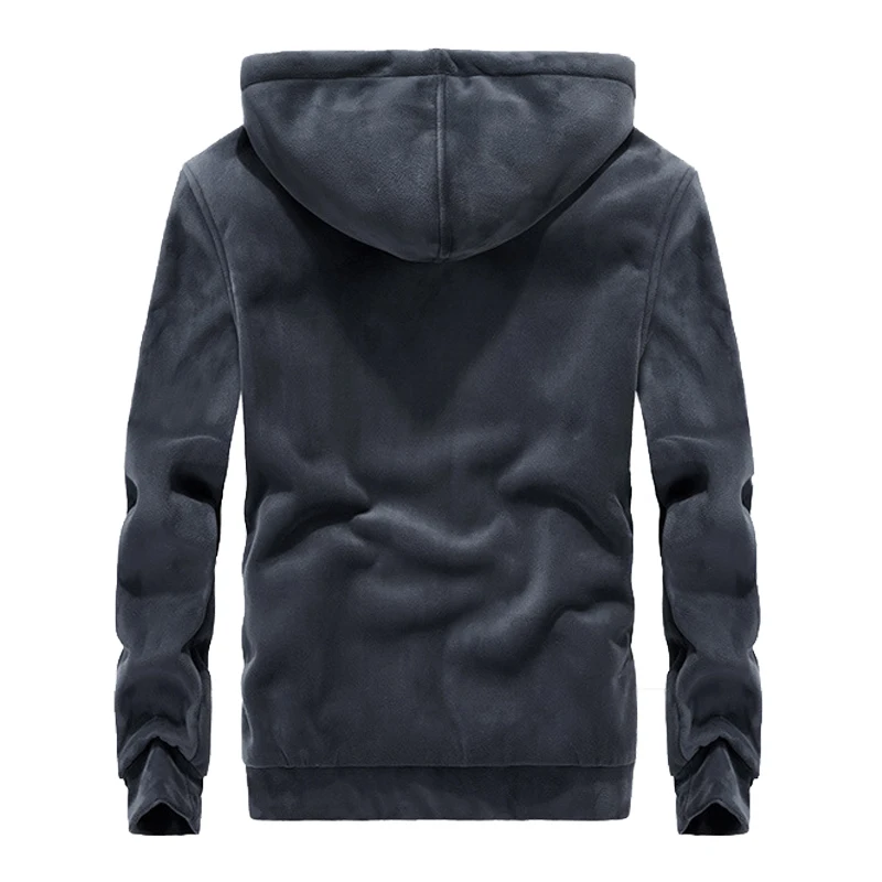 2024 Nieuwe Mode Winter Fleece Hoodie Sweatshirt Heren Dikke Warme Jas Man Effen Kleur Jas Heren Merk Kleding 8xl