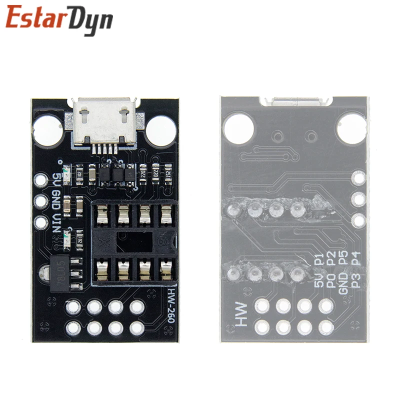 ATtiny13A / ATtiny25 / ATtiny45 / ATtiny85 Wtykowa płytka programowania rozwojowego ATTINY
