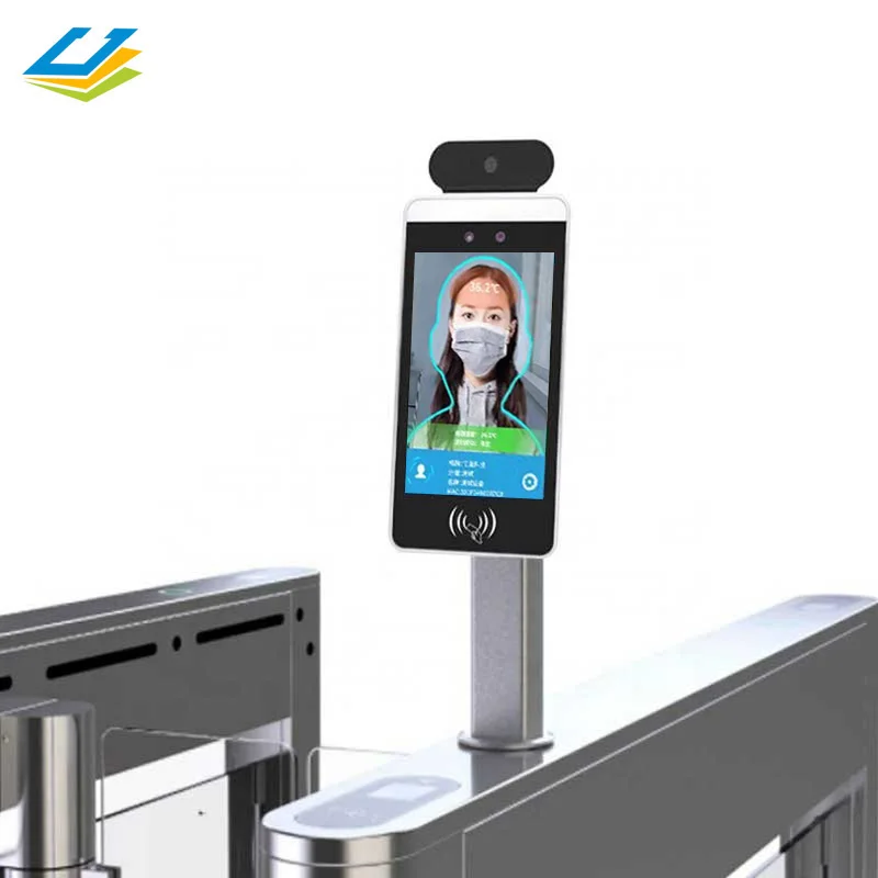 High quality face recognition and temperature camera IR detection personnel management temperature scan Kiosk