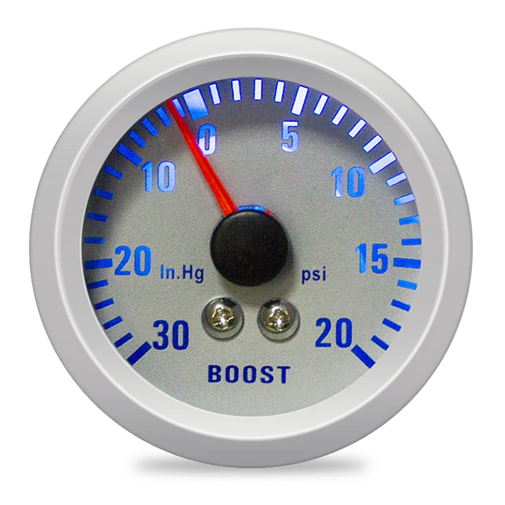 52mm Auto Turbo Press Modification Mechanical Clocks Car Turbine Boost Vacuum Gauge 0-30 InHg 0-20 Psi Meter