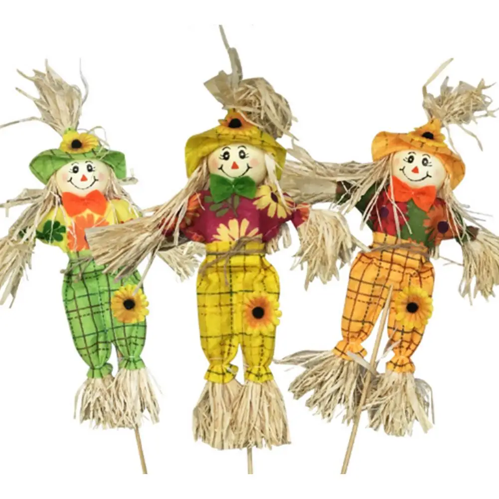 Halloween Decorations Scarecrow Big Medium And Small Cute Props Ghost Festival Bar Party Haunted House Rural Pumpkin Lantern