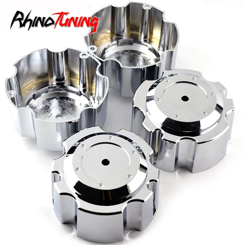 4pcs 139mm Wheel Center Caps Hub for Car Rims Chrome Silver Dust-Proof Cover Auto Styling