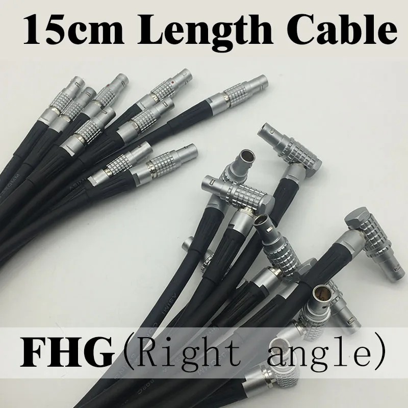 Free Shipping For Lemo 1 PCS CONNECTOR FHG(Right angle) 0B 9Pins to FHG(Right angle)  0B 9Pins with 15cm Cable