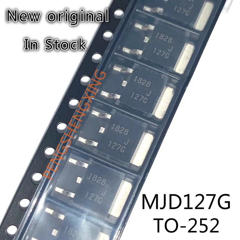 10 PÇS/LOTE MJD127G J127G TIP127 MJD127 TO-252 Nova mancha original venda quente