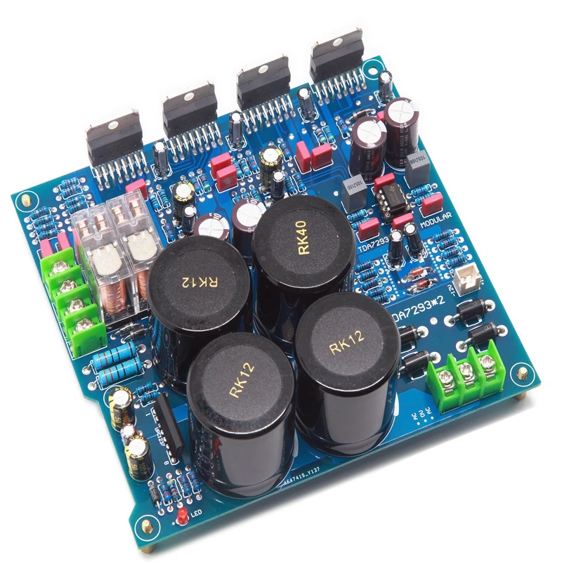 

LK140 Circuit TDA7293 Parallel 130W+130W 2.0 Channel Stereo HiFi Fever Audio Amplifier Board