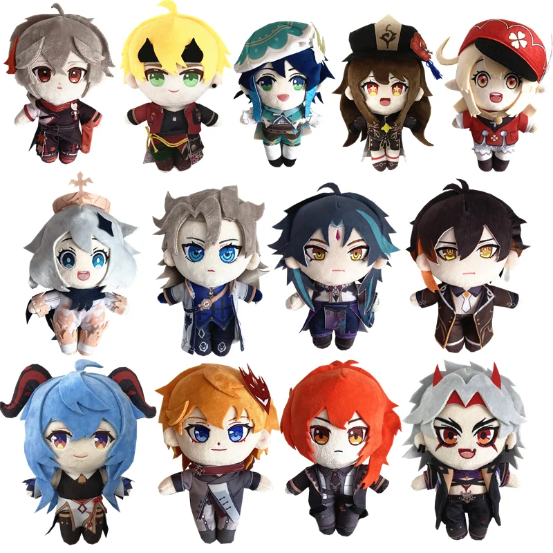 

Anime Genshin Impact Arataki itto Hu Tao XIAO Zhongli Morax Ayato Klee Barbatos Ayaka Scaramouche Plush Doll Pillows Kids Gift