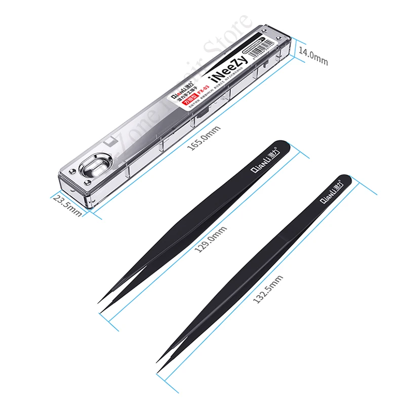 

Qianli INeezy FX-03 FK-04 ultra-fine tweezers non-magnetic stainless steel tweezers BGA jumper repair pliers mobile phone repair