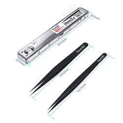 Qianli INeezy FX-03 FK-04 ultra-fine tweezers non-magnetic stainless steel tweezers BGA jumper repair pliers mobile phone repair