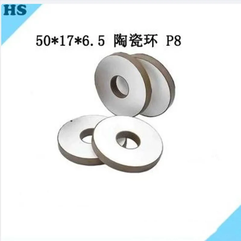 50x17x6.5 P8 Wafer ceramic RING piezoelectric element for 20k ultrasonic welding Vibrator parts for welding mask