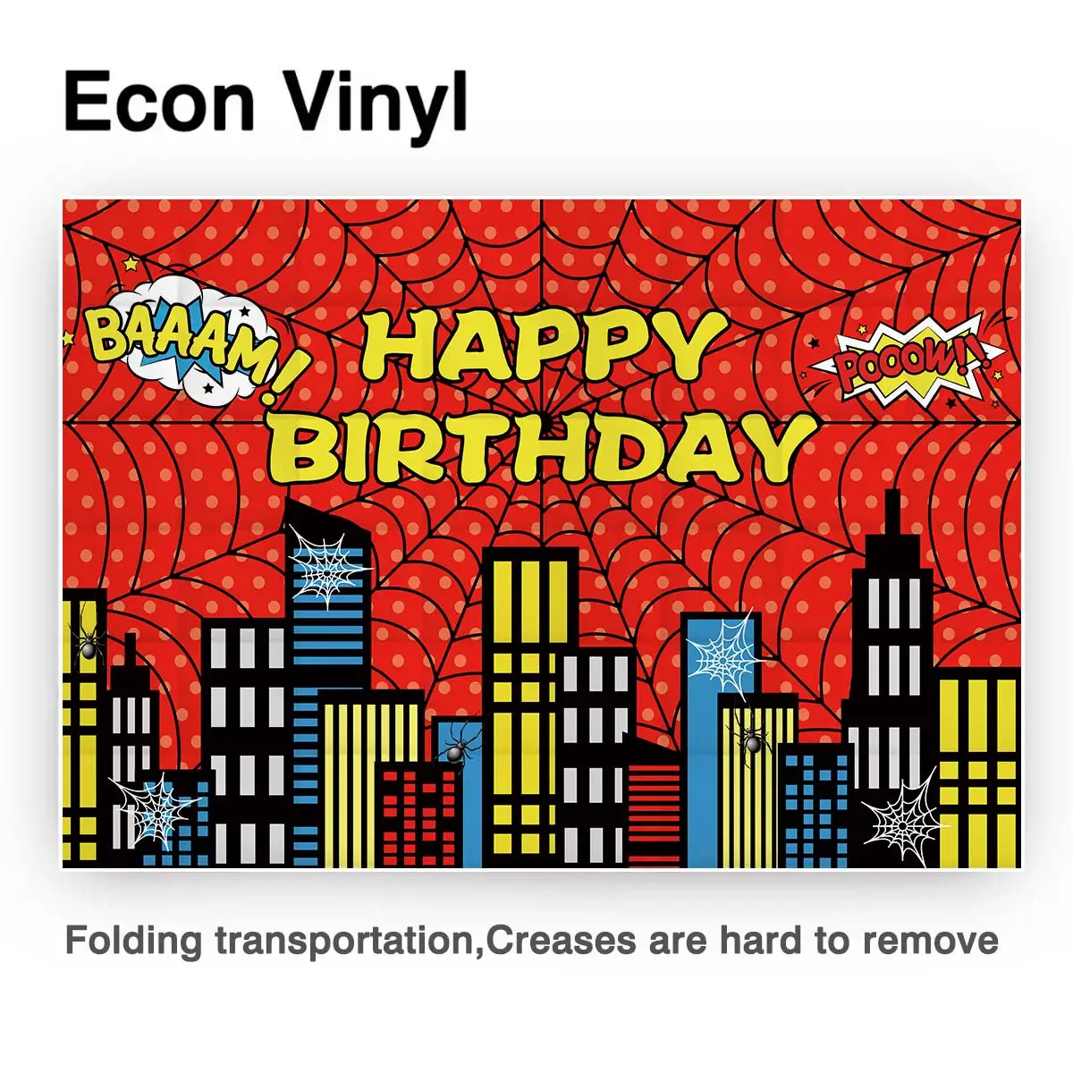 Funnytree Hero Geburtstag Partei Hintergrund Spinne Baby Dusche Junge Fotografie requisiten Boom Photozone Nacht Shiny Gebäude Hintergrund