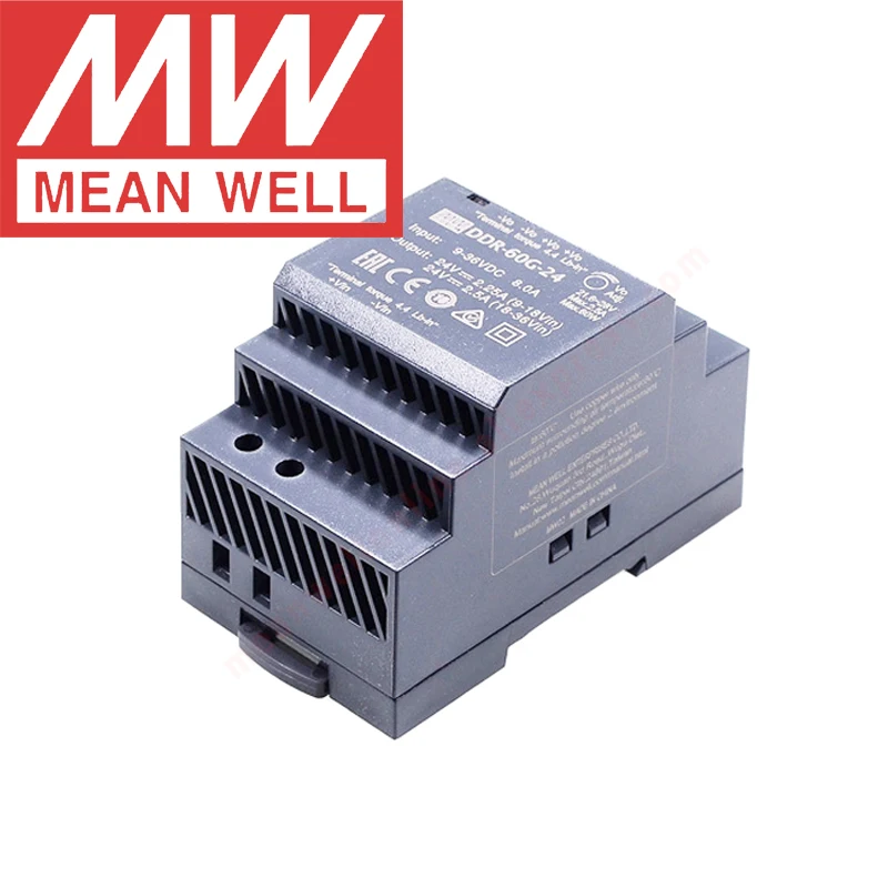 

Original Mean Well DDR-60G-15 Din Rail Type DC-DC Converter meanwell 15V/4A/60W DC to DC Power Supply 9-36Vdc input